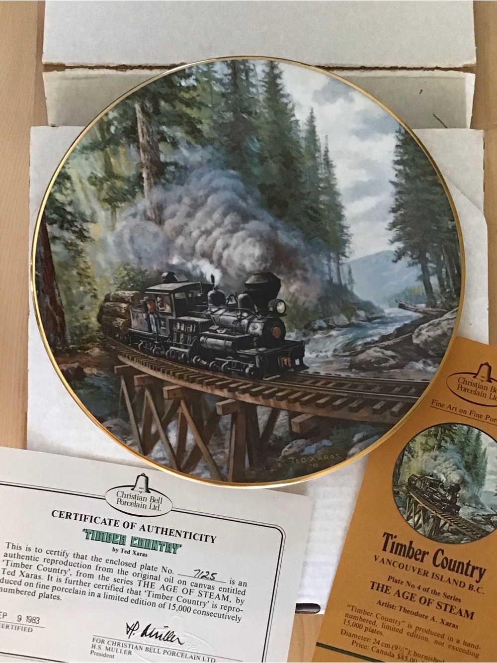 Christian Bell Train Plate